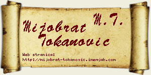 Mijobrat Tokanović vizit kartica